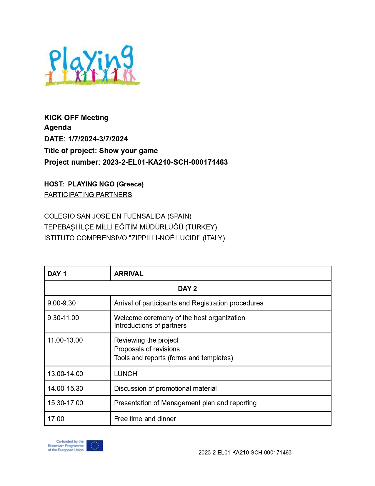 Show your game agenda ATHENS page 0001